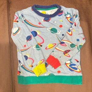 Mini Boden Colorful Planet Print Kids Sweatshirt